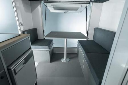 Sitzgruppe, Heckklappe, Innenraum