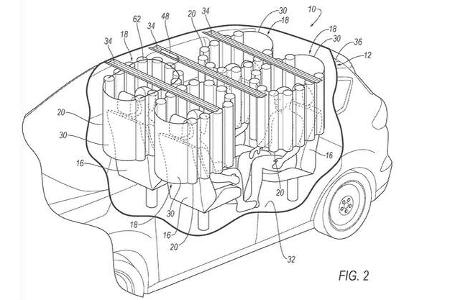 Ford Patent Airbag Dachhimmel