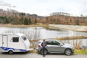 Anhänger, Caravan, Auto, Natur,Wasser