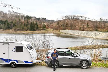 Anhänger, Caravan, Auto, Natur,Wasser