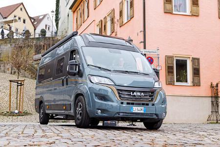 Laika Ecovip 645, Testwagen, Reisemobil, Pflasterstein