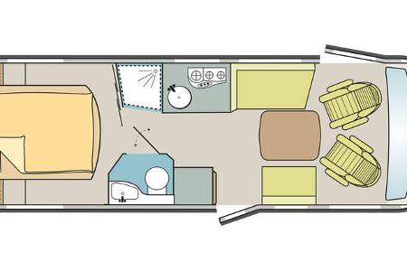 Integrierte, Grundriss Pilote Galaxy 720FC Expression 