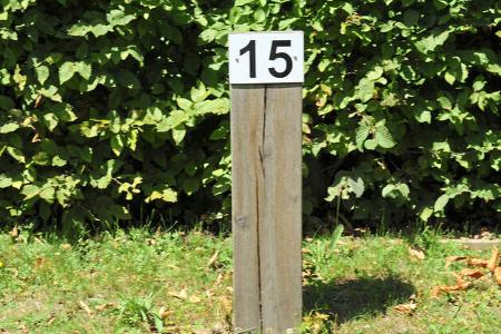 Stellplatznummernschild