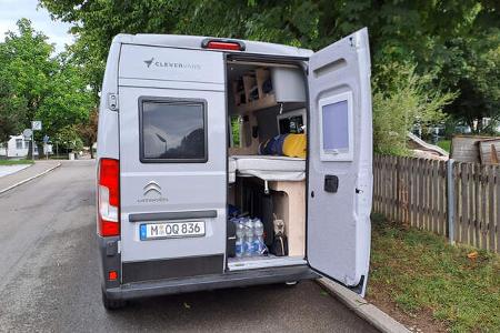 Clever Spirit 600 im Praxischeck; Bus ist gepackt