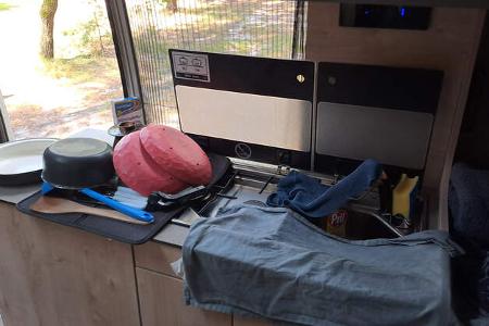 Clever Spirit 600 Waschbecken, abspülen