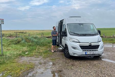 Clever Spirit 600 im Praxischeck; Parken vor dem Watt