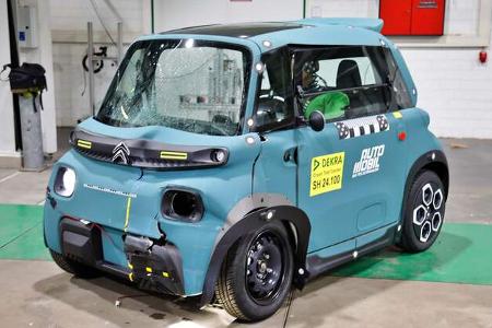 Dekra Crash Microcars Citroen Ami und Aixam