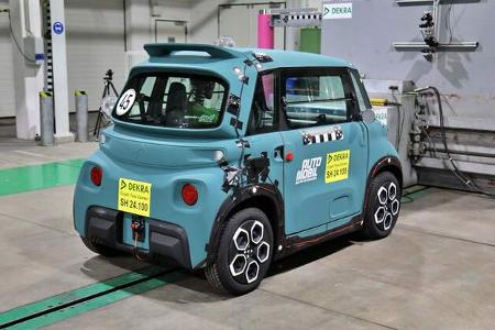 Dekra Crash Microcars Citroen Ami und Aixam