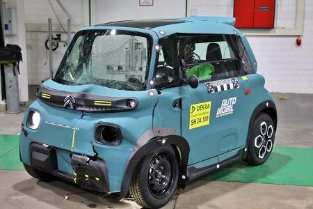 Dekra Crash Microcars Citroen Ami und Aixam
