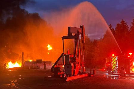 Öltank explodiert auf GM-Testgelände