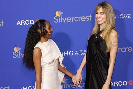Fröhlicher Red-Carpet-Auftritt von Angelina Jolie und Tochter Zahara