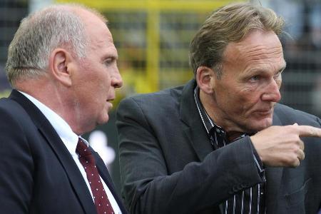 'Wir sollten die Rivalität zu den Dortmundern erhalten. Ich werde bestimmt nicht mit Herrn Watzke Arm in Arm durch die Welt laufen.' (Uli Hoeneß über sein Verhältnis zum BVB)
