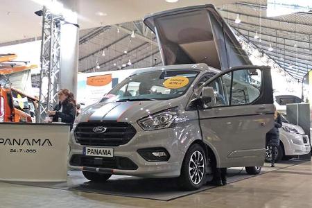 Ford Transit Custom Campervan, Aufstelldach, Messe, CMT 2023