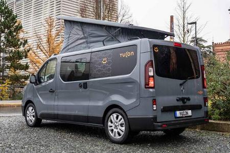 Seitansicht, Heck, Aufstelldach, Campingbus, Kompaktcamper, Renault