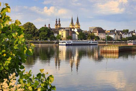 Koblenz, Rhein, Mosel, Fluss, Ufer 