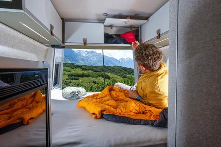 Hymer Grand Canyon, Schlafbereich