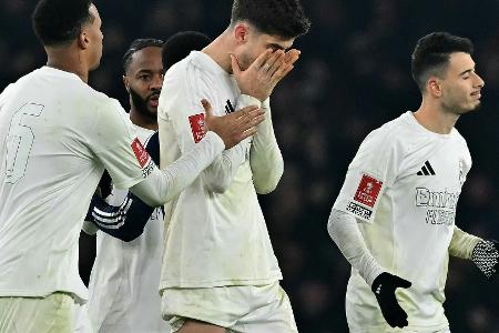 Havertz verschießt: Arsenal verliert Elfmeterkrimi gegen United