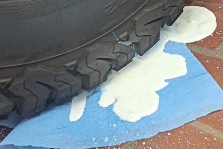 Wohnmobil Reifen Reperatur f