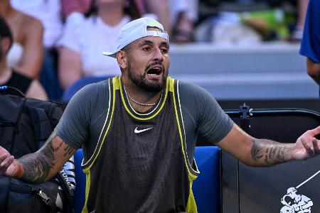 Letztes Einzel in Melbourne? Kyrgios schon raus
