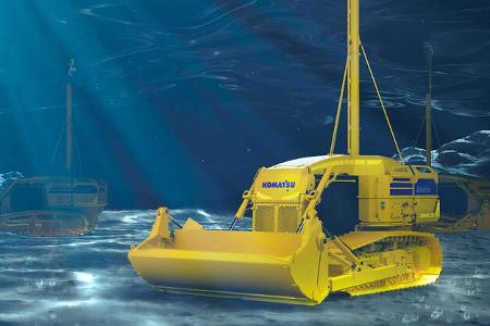 Komatsu Unterwasser Bulldozer Planierraupe