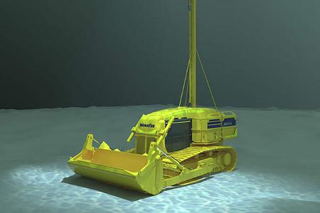 Komatsu Unterwasser Bulldozer Planierraupe