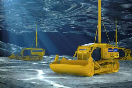 Komatsu Unterwasser Bulldozer Planierraupe