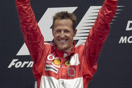 Platz 5: Michael Schumacher (Deutschland) - 29,64 Prozent - 91 Mal stand Michael Schumacher bei 306 GPs ganz oben, 72 Mal davon mit Ferrari. Ohne sein Mercedes-Comeback von 2010 bis 2012 wäre er mit einer Siegquote von 36,55 Prozent sogar Dritter im Ranking.