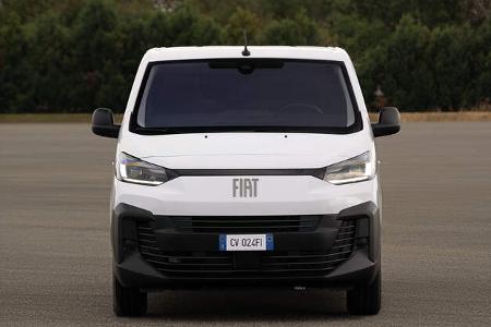 Neuer Fiat Scudo von vorn in weiß.