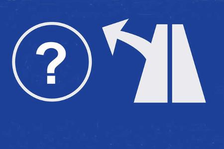 Autobahnausfahrt links