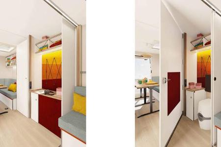 Bad, Multifunktionswand