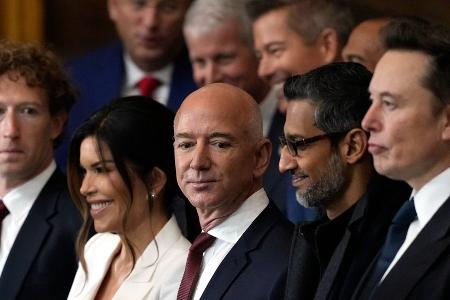 Amtseinführung von Trump: Tech-Milliardäre stehen Spalier