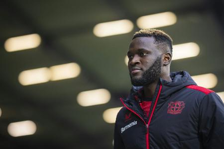 Kurzeinsatz möglich: Boniface in Madrid im Bayer-Kader