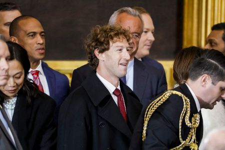 Mark Zuckerberg bei Trumps Vereidigung