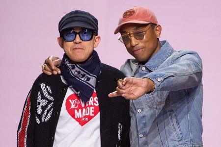 Sänger Pharrell Williams eröffnet die Pariser Fashion Week