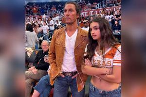 Bei Basketballspiel: Matthew McConaughey genießt Vater-Tochter-Zeit
