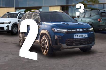 Dacia Bigster Konfigurator Vergleich Collage