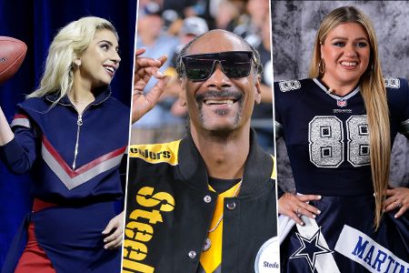 Lady Gaga, Snoop Dogg und Kelly Clarkson in einer Collage