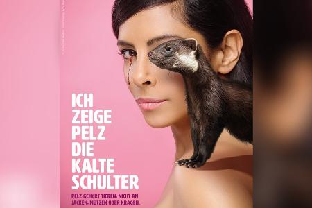Collien Ulmen-Fernandes: Mit blutigem Auge gegen die Pelzindustrie