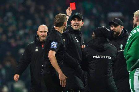 Werner reumütig nach Roter Karte: 
