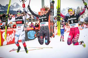 Armbruster gewinnt Seefeld-Triple und übernimmt Gelbes Trikot