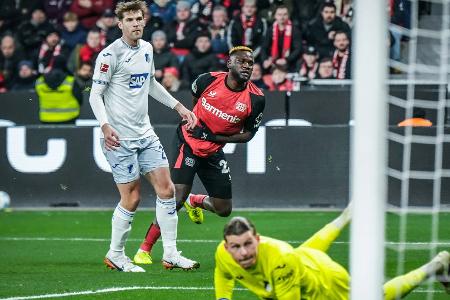 Dank Boniface: Bayer bleibt im Titelrennen