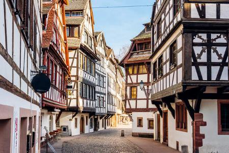 Strassburg, Frankreich Strassen von Petite France