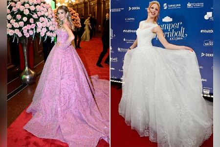 Anna Ermakova & Cathy Hummels: In Traumkleidern zum SemperOpernball