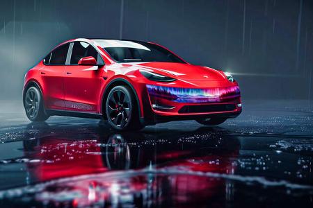 02/2025 Evision Tesla Model Y und Cybertruck LED Front Display