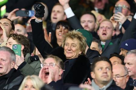 Spiel gegen FC Bayern: Rod Stewart fiebert mit Celtic Glasgow mit