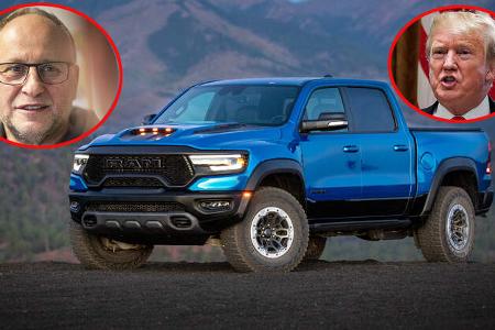 Ram 1500 TRX eingeklingt Karl Geiger Donald Trump