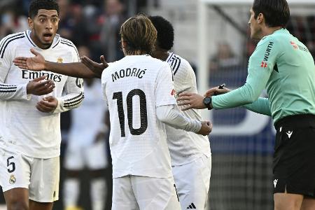 Erneuter Schiedsrichter-Ärger: Bellingham fliegt, Real patzt