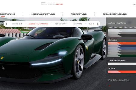 Ferrari Daytona SP3 Konfigurator