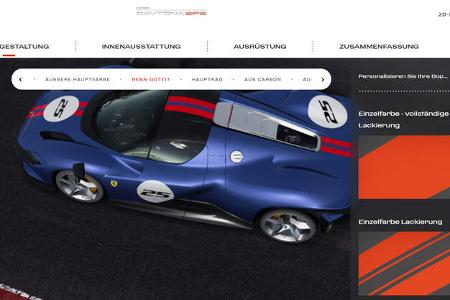 Ferrari Daytona SP3 Konfigurator