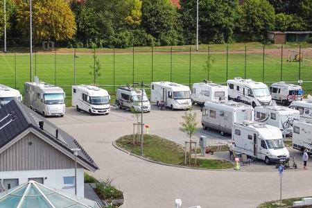 Stellplatz am Badeland